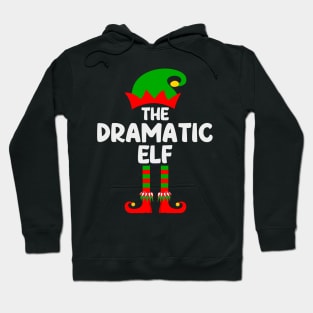 Dramatic Elf Matching Family Group Christmas Party Pajama Hoodie